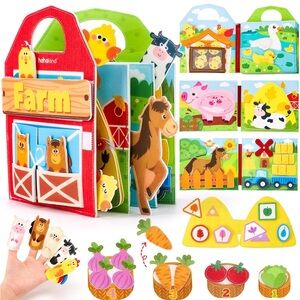 Montessori farm busy book by hahaland